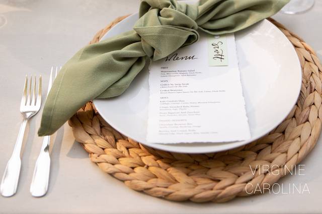 Becca and Scott place setting