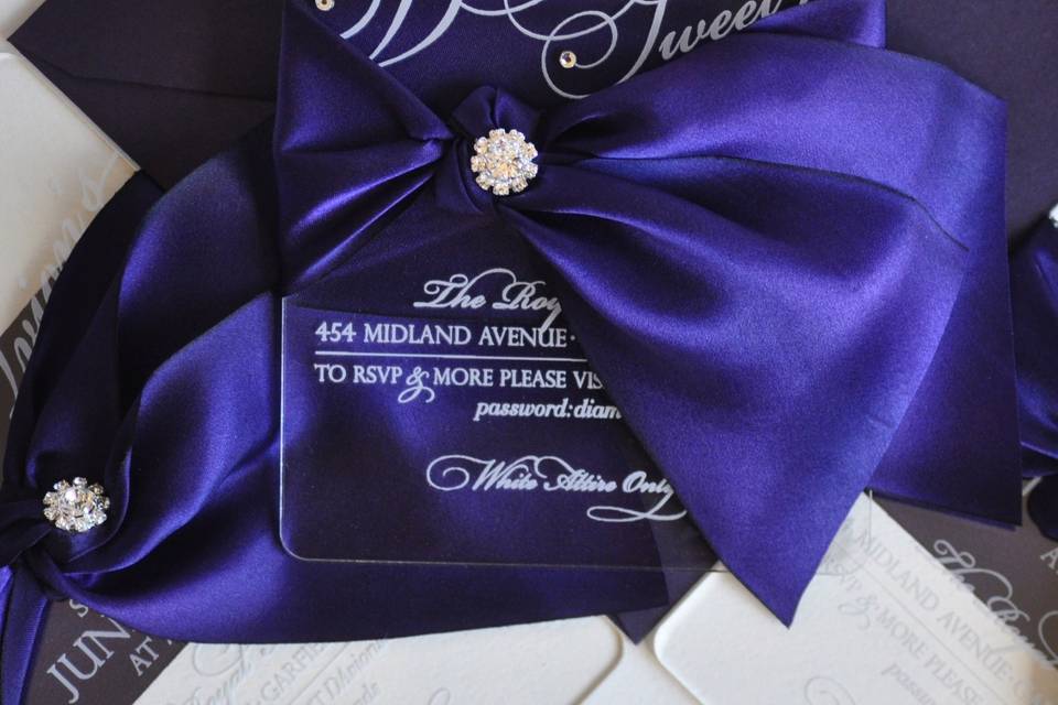 Silk Wrap Glam Acrylic Invite