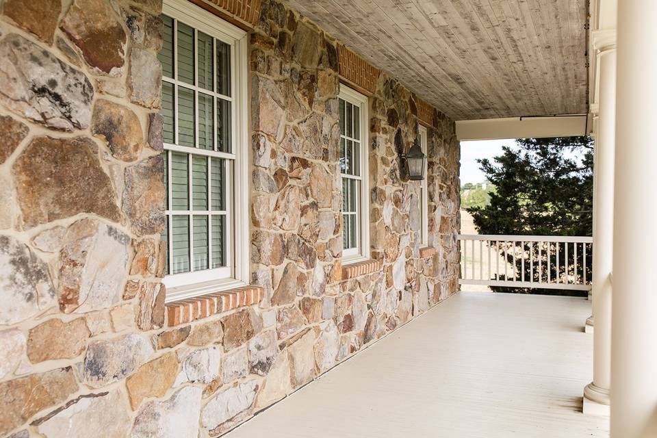 The bridal suite balcony