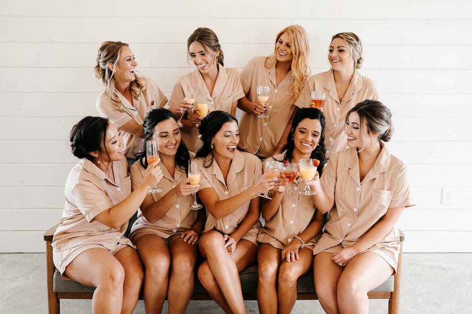 Bridesmaids in Carriage House