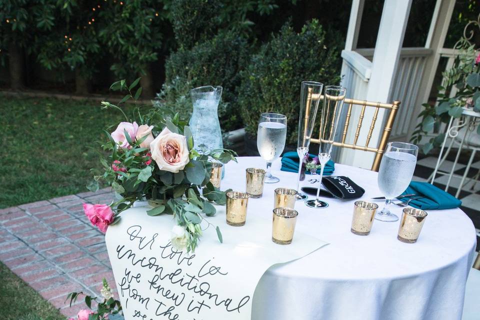 Sweetheart table