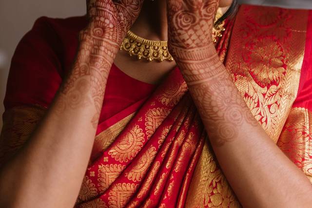 Bride getting ready