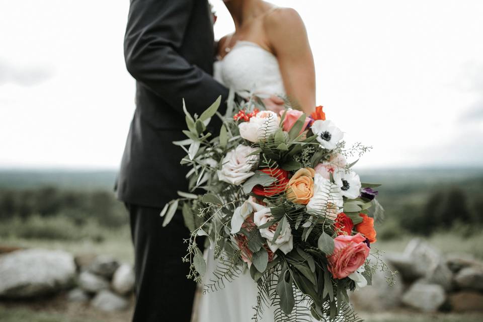 White Designer's Choice Boutonniere from Copper Penny Flowers