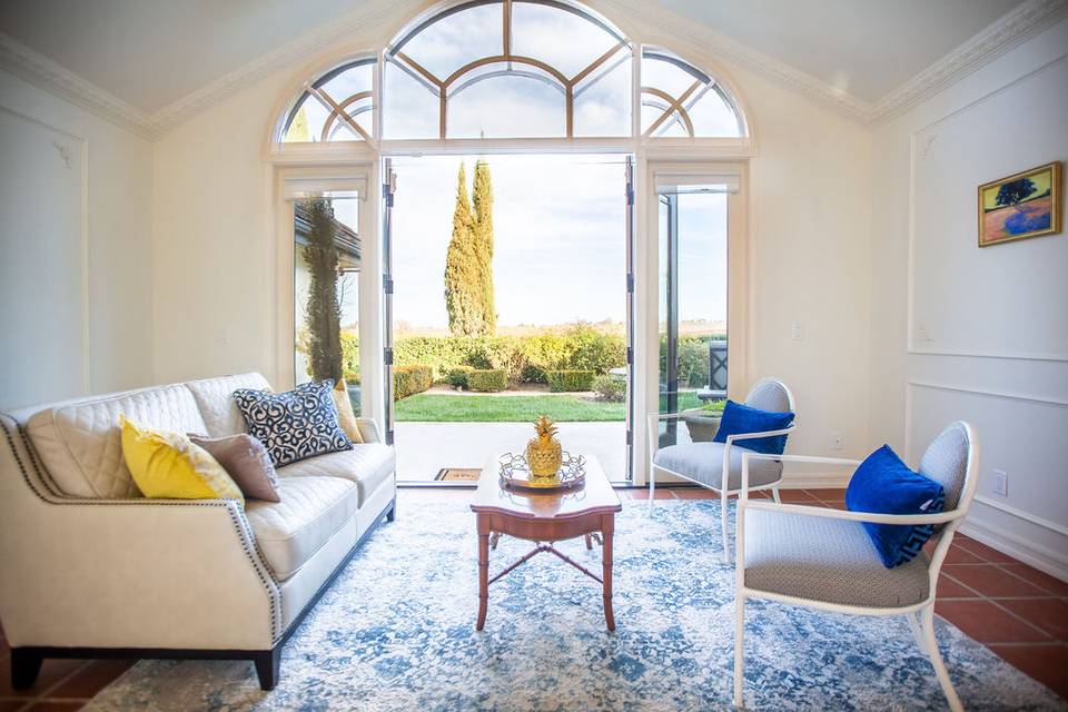 French doors to the patio