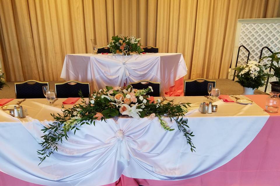 Sweetheart table & Kings Table