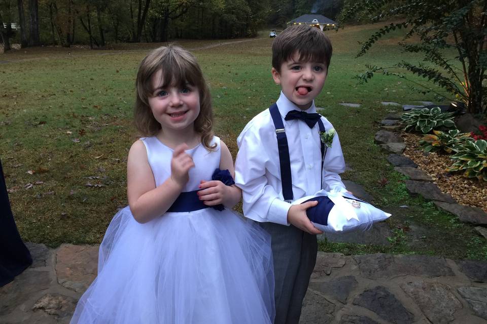 Kids at the wedding