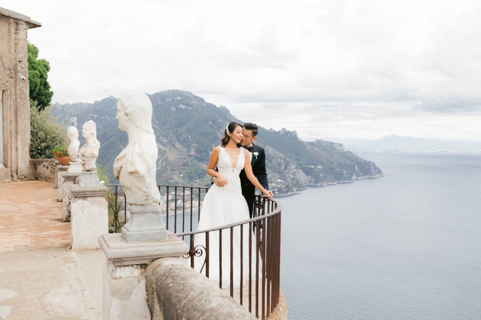 Overlooking the sea