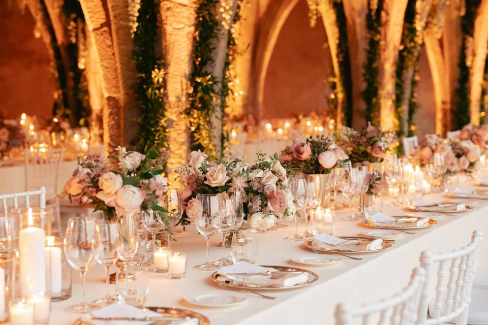 Ornate place settings