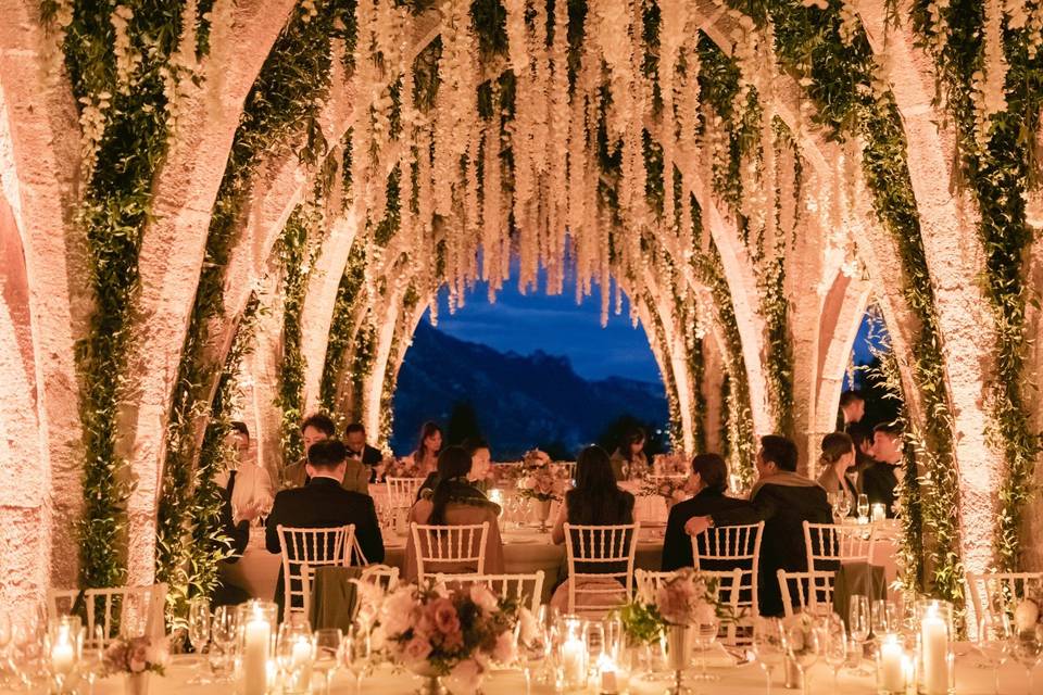 Banquet style seating