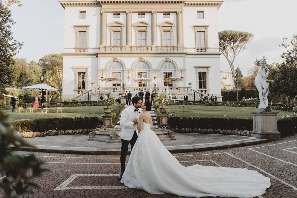 Bride and groon