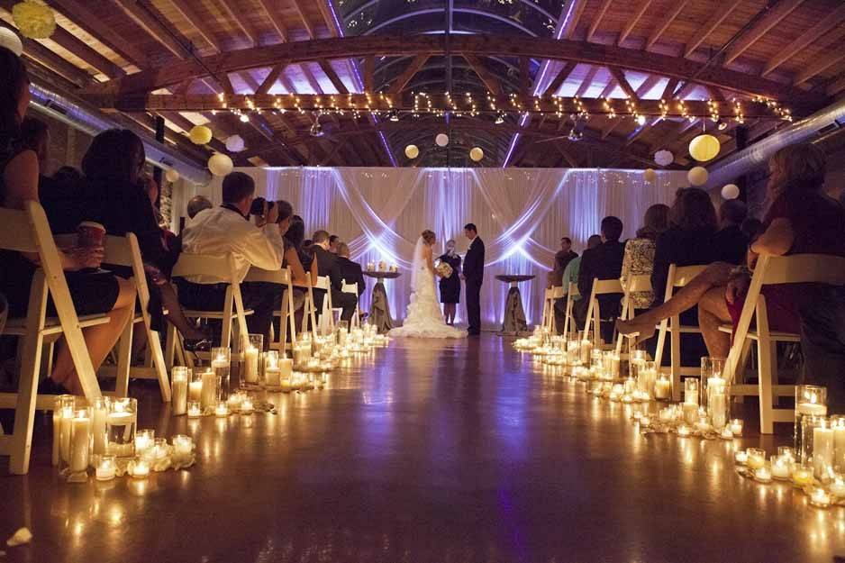 Indoor wedding set-up
