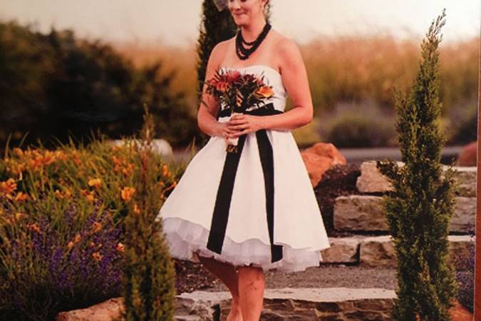 Black and white dress