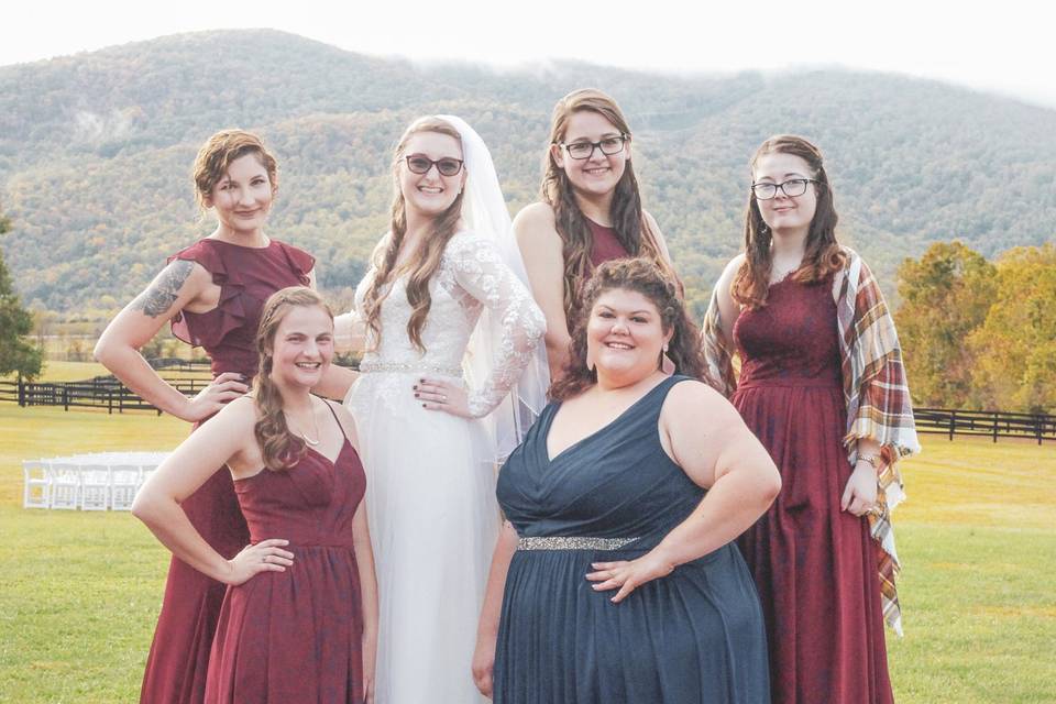 Destiny's bridal party