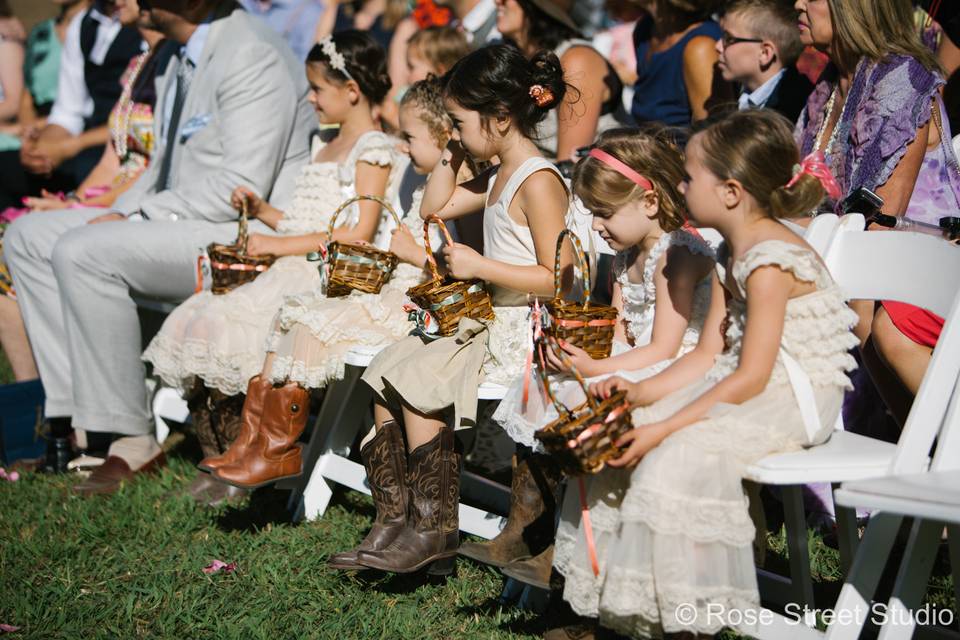 Kids at the wedding