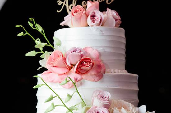 3-tier wedding cake