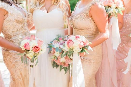 Bouquets of the bridal party