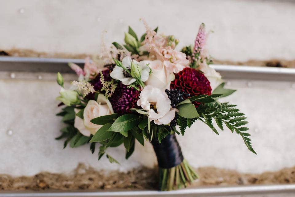 Burgundy and Blush