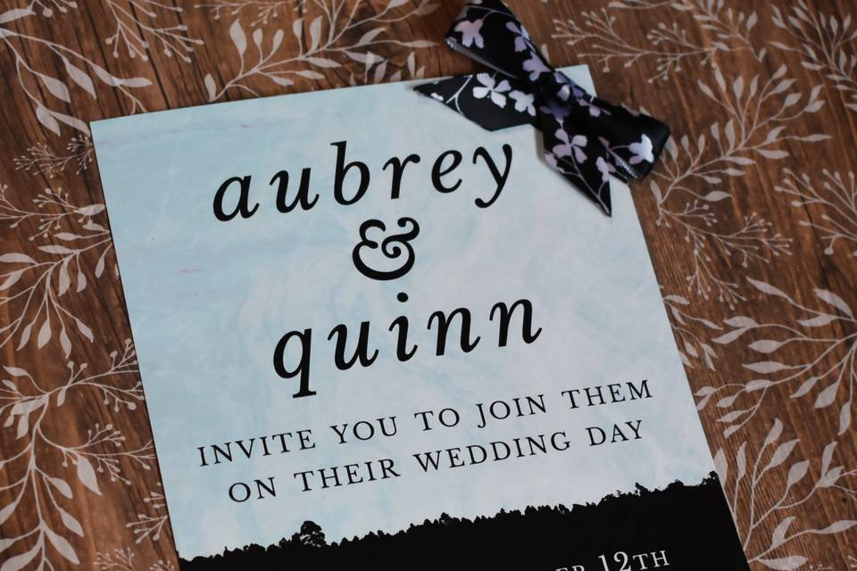 Invitation for Aubrey & Quinn