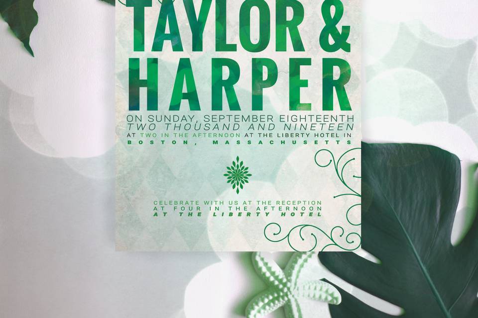 Invitation for Taylor & Harper