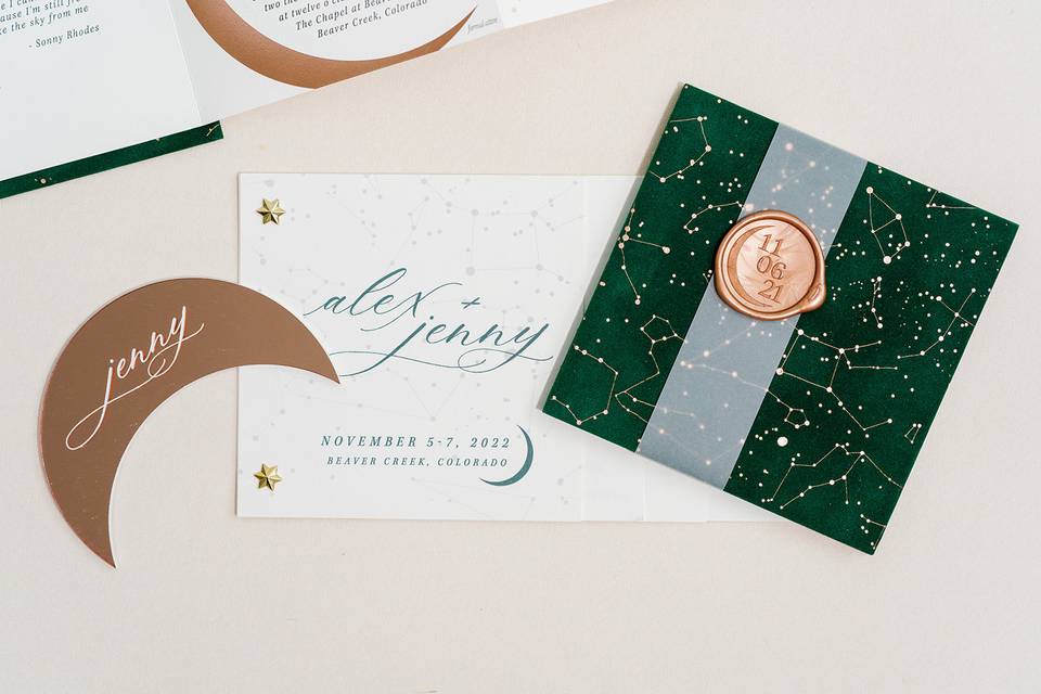 Celestial Wedding Invitations