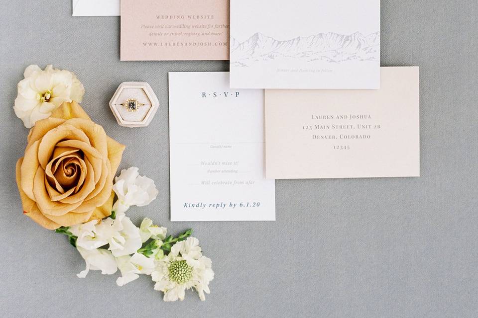 Mountain Wedding Invitations