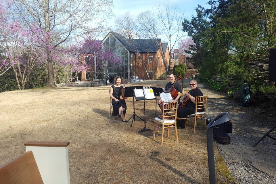 Outdoor ceremony in Spring