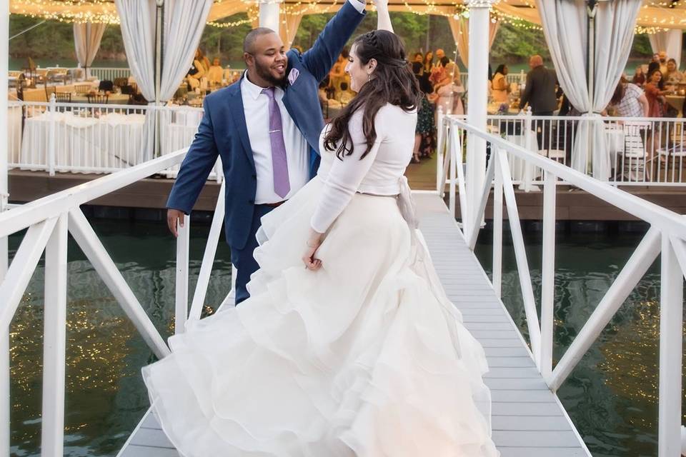 Twirling into the reception