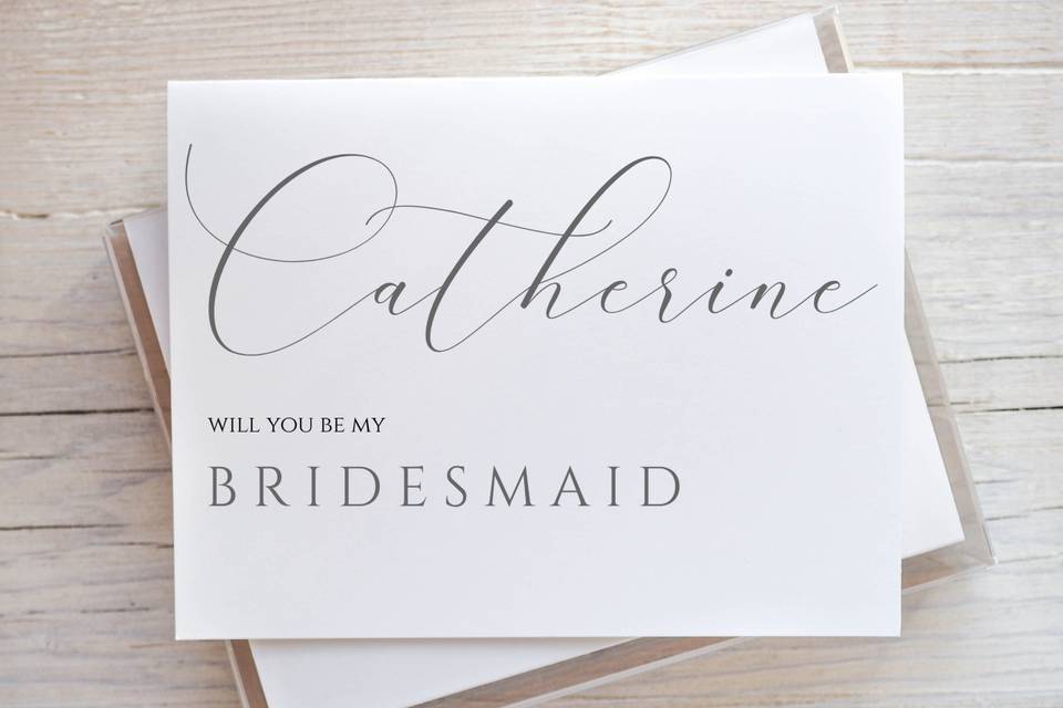 Sample Bridesmaid Proposal