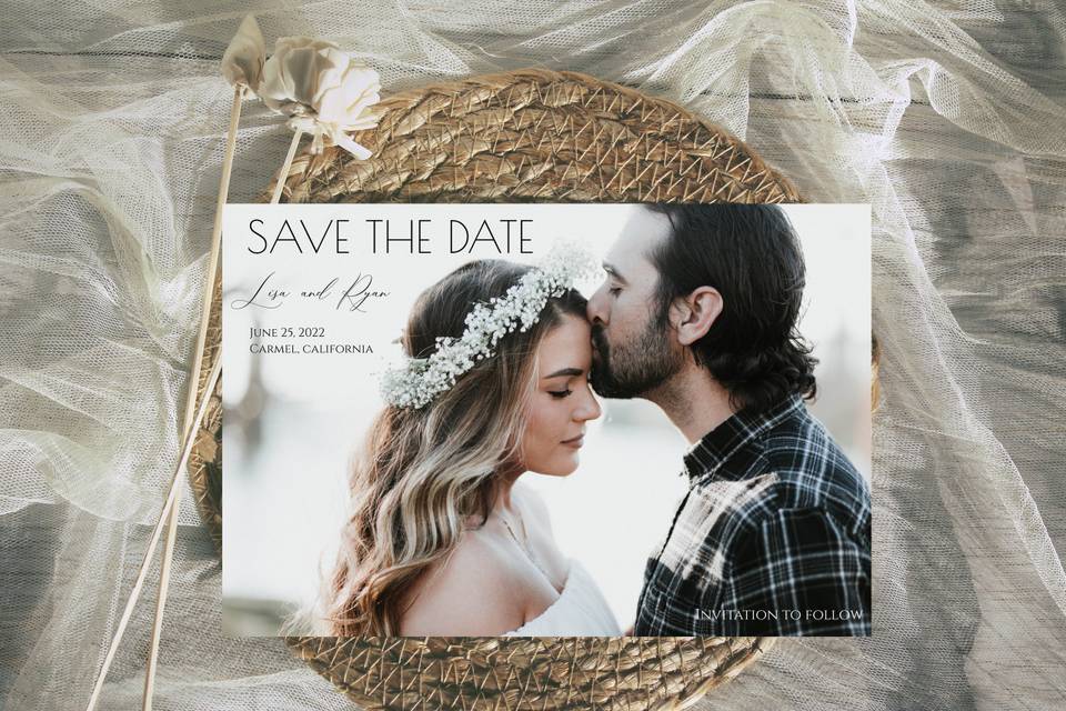 Sample Save the Date w/ Photo