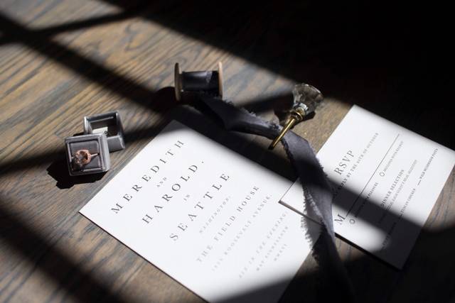 Shadow play with the invites.