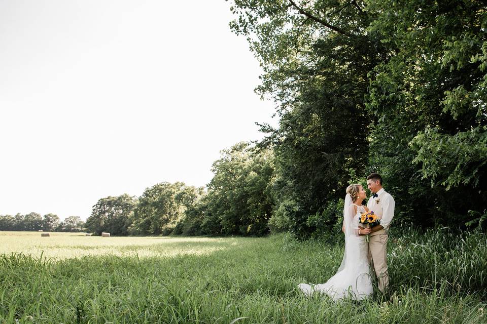 Romantic, farm wedding