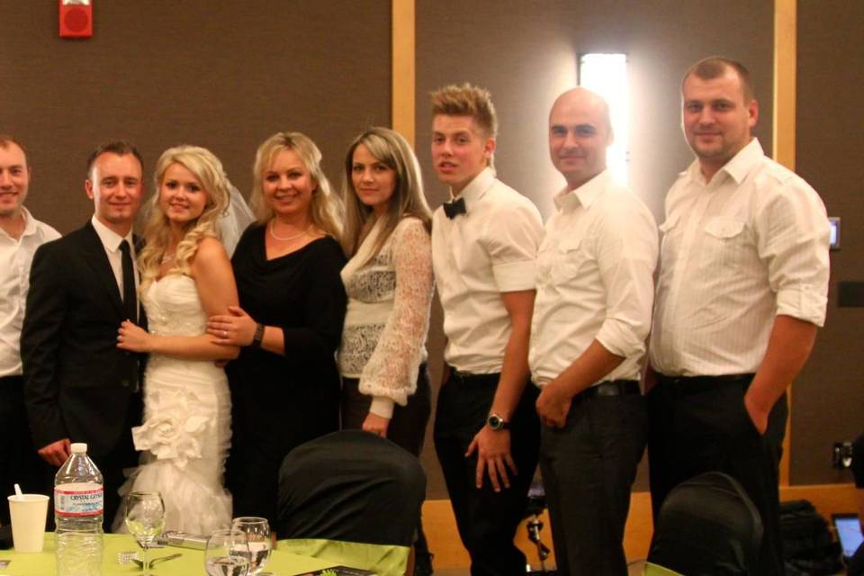 The band with the couple