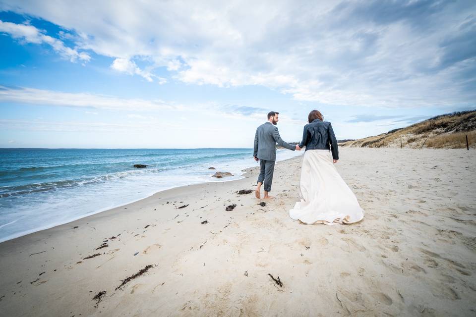 Walk along the sand