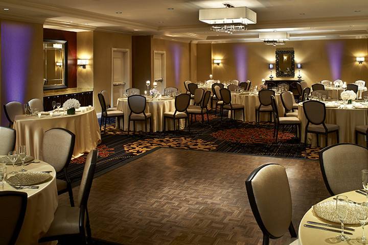 Wedding reception setup