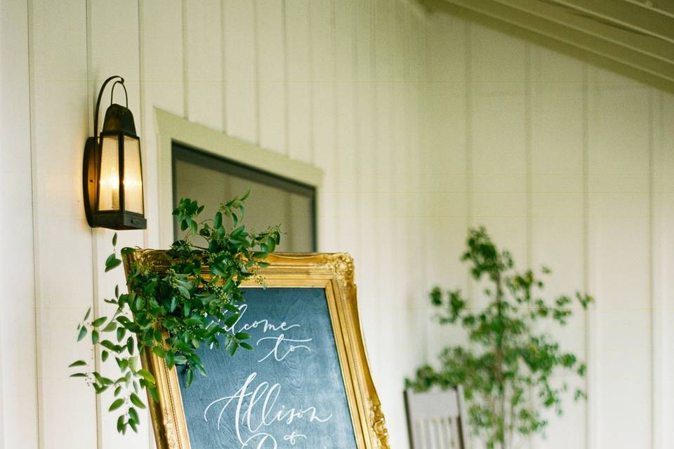 Wedding signage