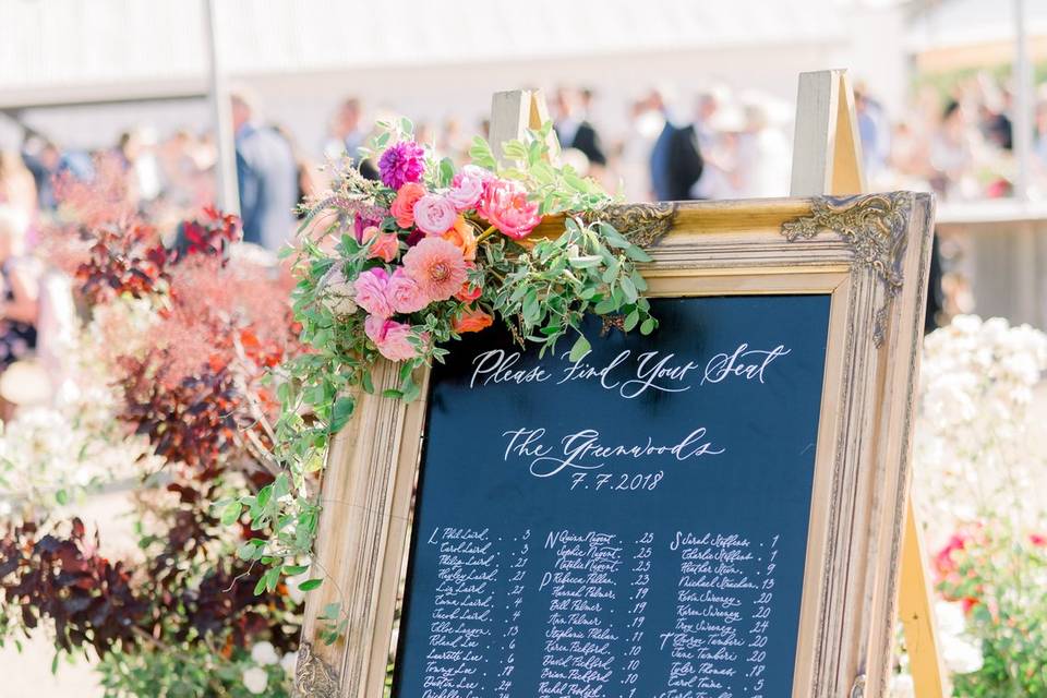 Wedding signage