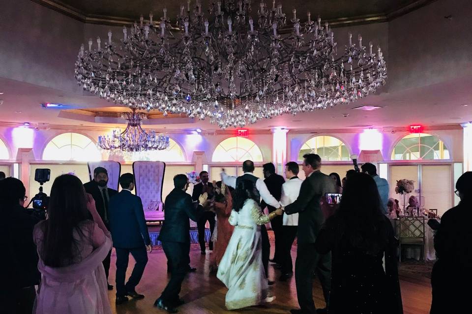 Dancing with bride