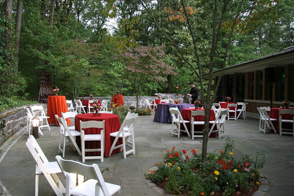 Patio in the fall