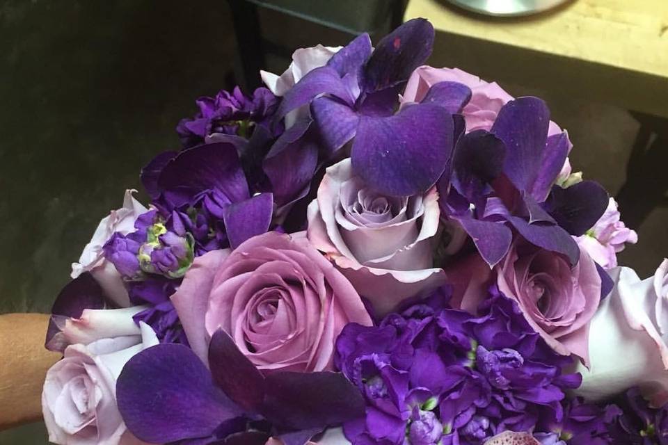 Purple to represent devotion