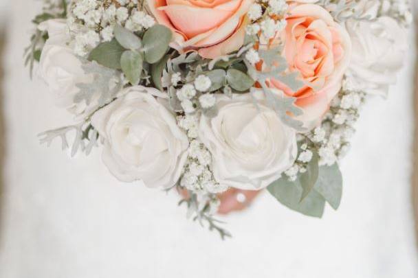 Wedding dress close up