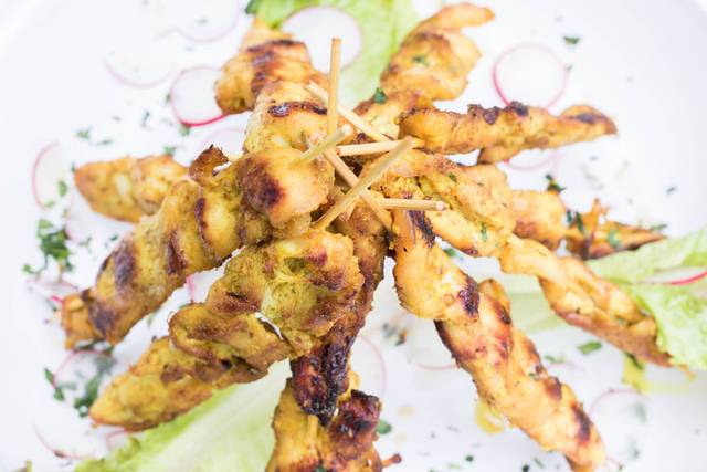 Chicken skewers