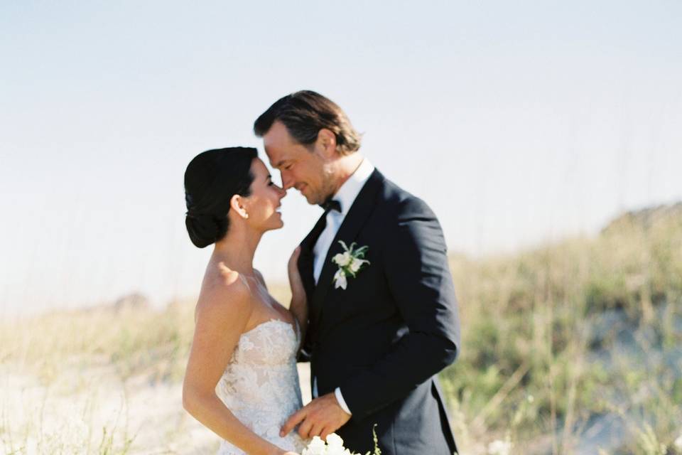 Beach Bride and Groom