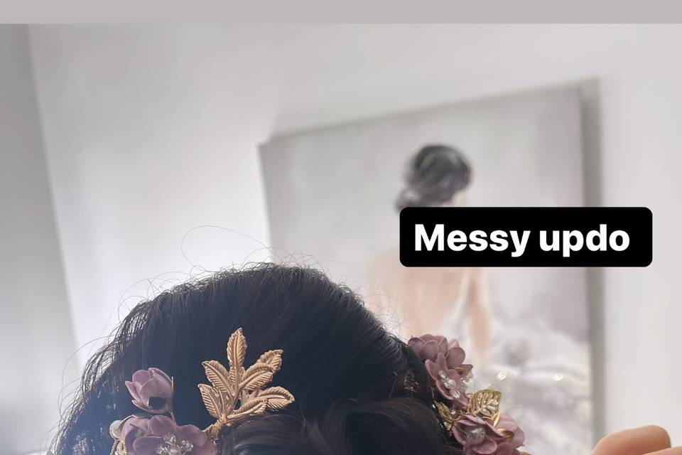Party messy updo