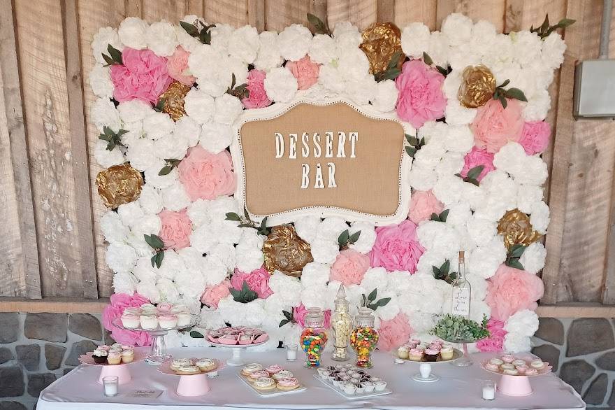 Flower Table Backdrop