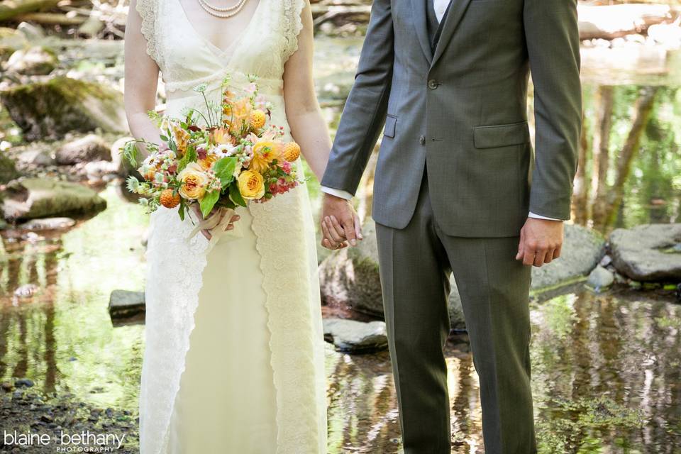 Summer bridal bouquet