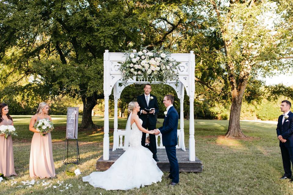 At the altar