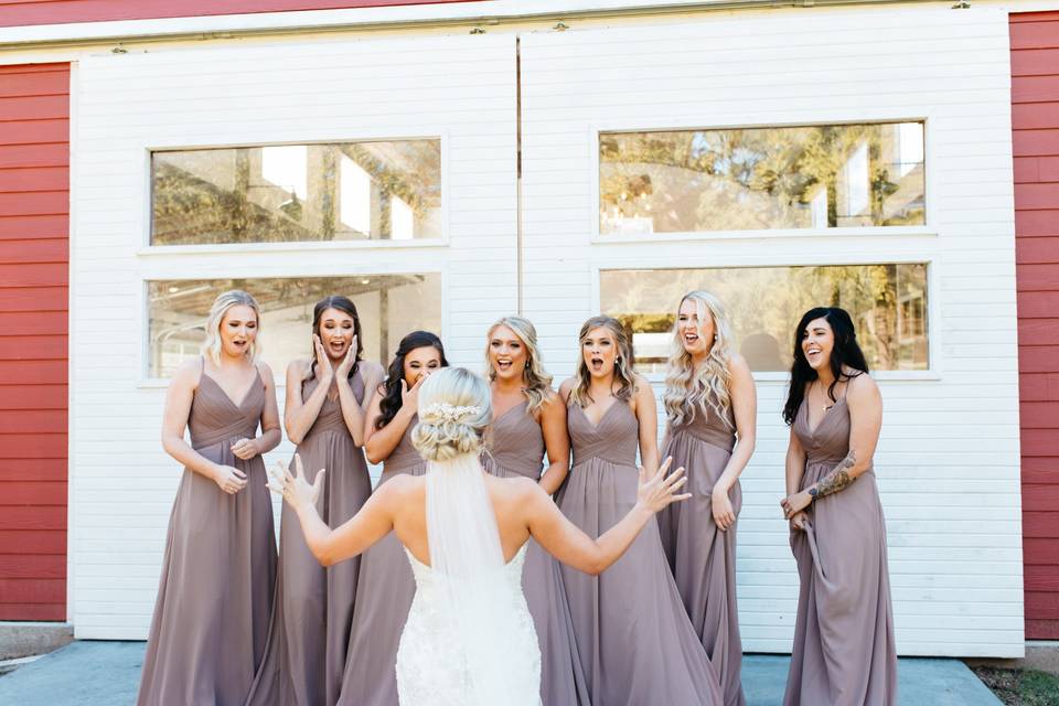 Bridal party shenanigans