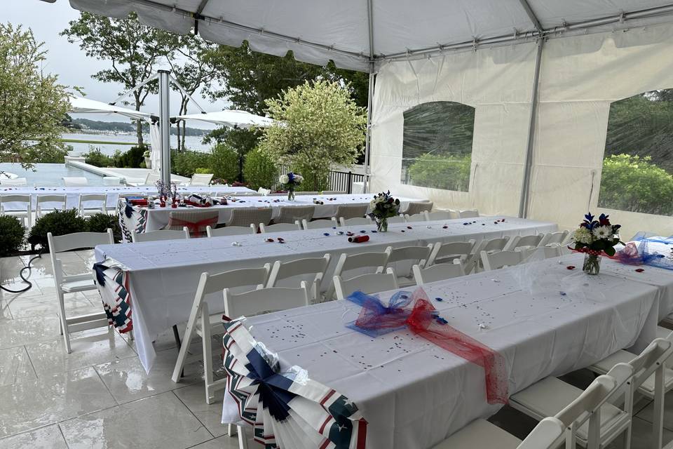 8ft Rectangular Table Rentals   Long Island NY