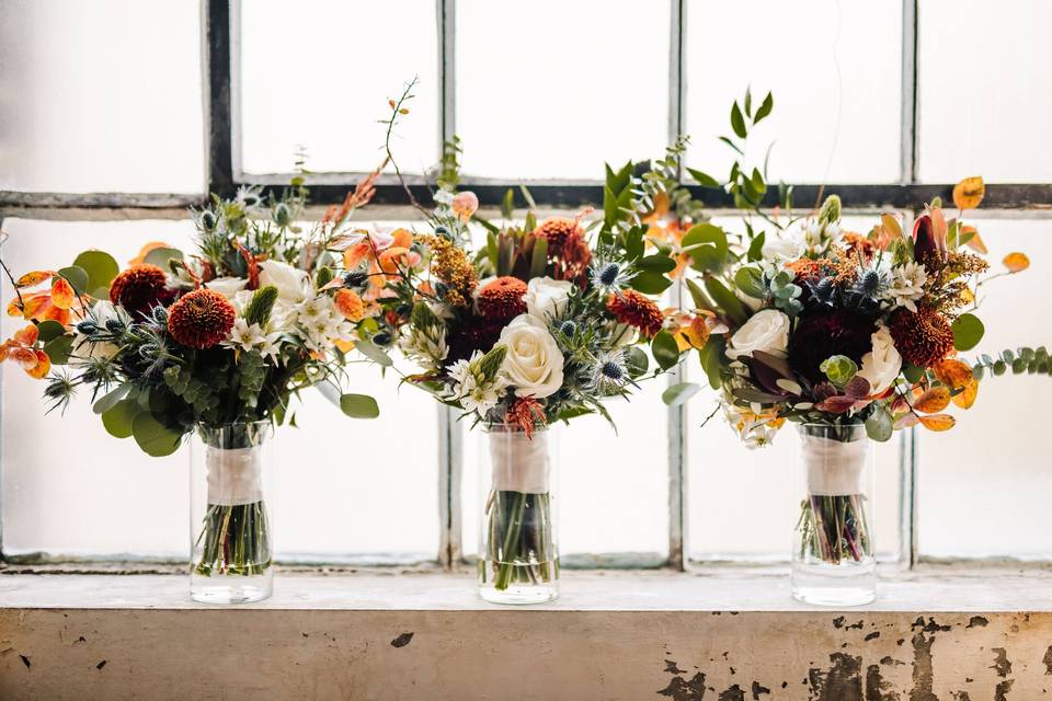 Set of bouquets-Ashley Benham Photography