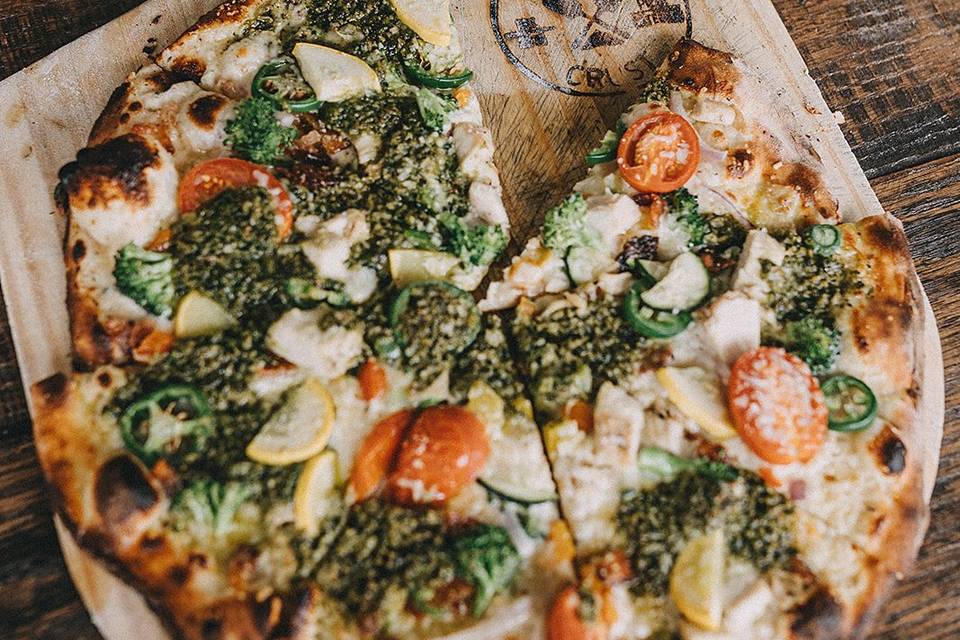 Pesto Veggie Pizza